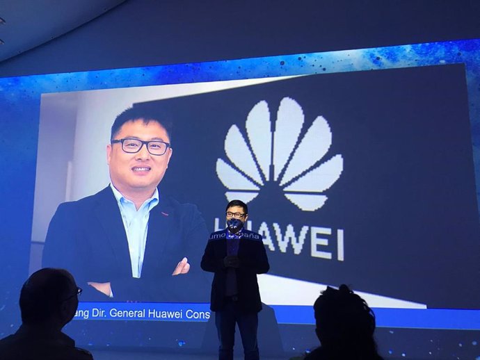 El director de Consumo de Huawei España, Pablo Wang, en evento de prensa para hablar de los planes de la compañía para 2020