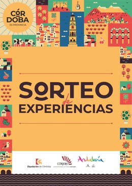 Cartel del 'Sorteo de Experiencias' del Patronato Provincial de Turismo de la Diputación de Córdoba
