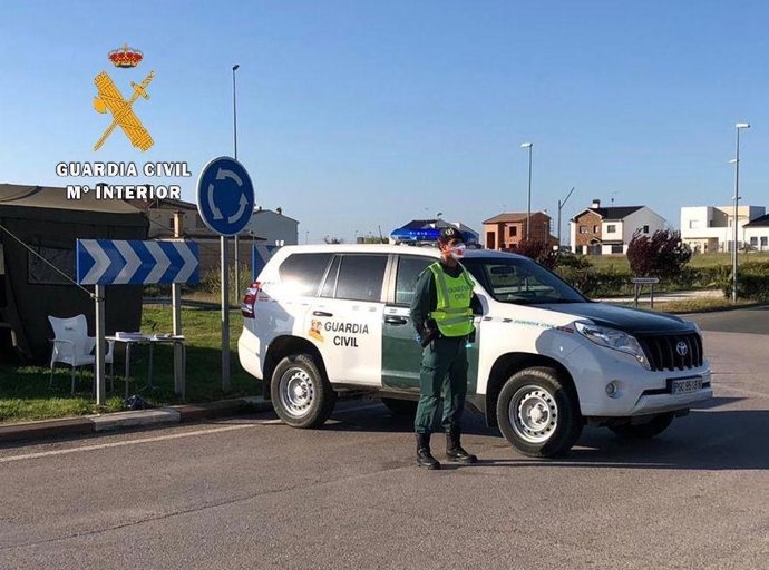 Control de la Guardia Civil, en una imagen de archivo 