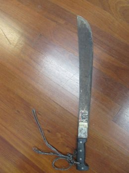 Un machete incautado por la Ertzaintza