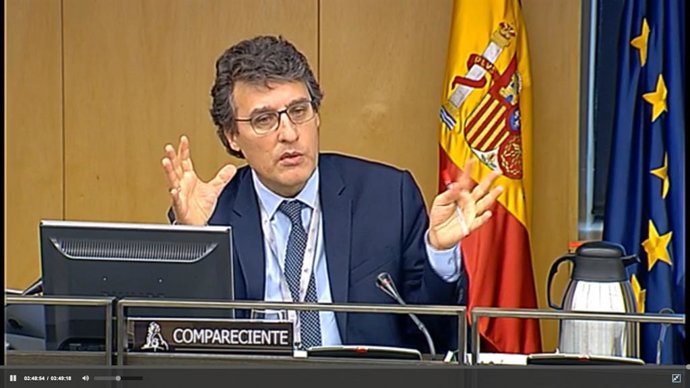 El secretario general de Agricultura y Alimentación, Fernando Miranda, en la Comisión de Agricultura del Congreso de los Diputados