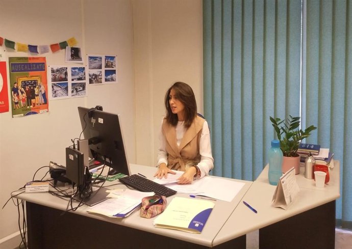 Carmen Belén López durante su intervención en las jornadas