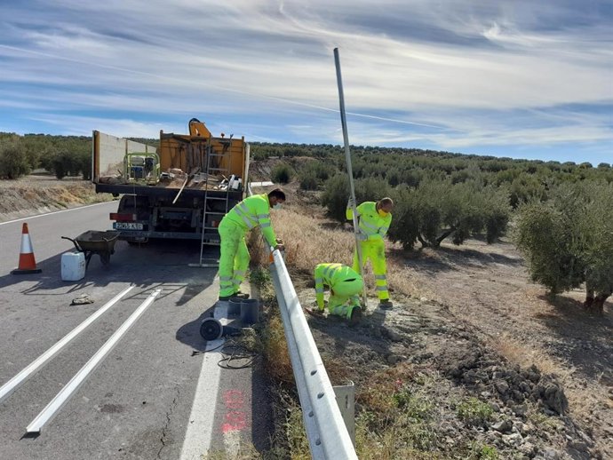 Obras de mejora en la A-305