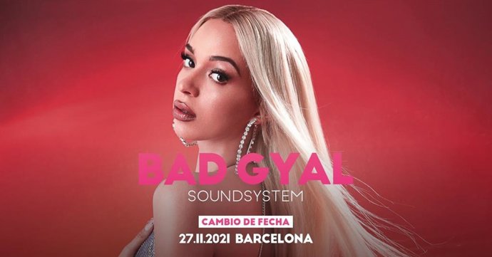 Cartell del concert de Bad Gyal a Barcelona