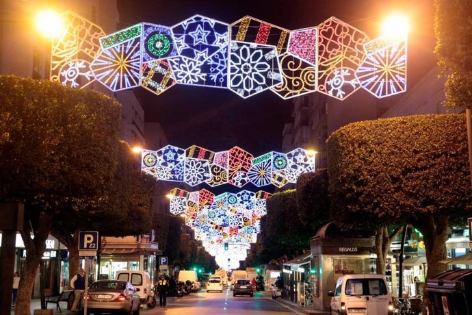Iluminación navideña del Paseo de Almería