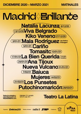 Cartel del festival Madrid Brillante