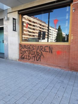Batzoki atacado en Vitoria
