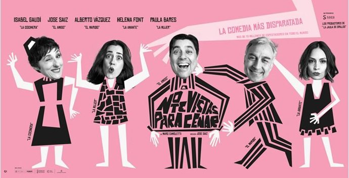 Cartel de 'No te vistas para cenar'