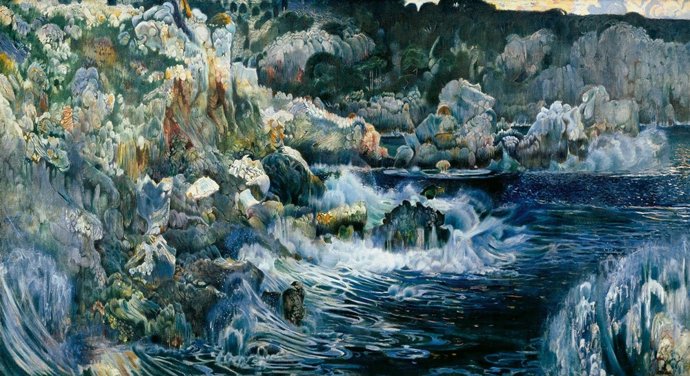 Obra 'La cala encantada', de Joaquim Mir.