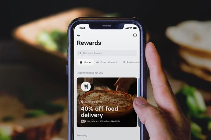 App de Revolut con el programa de recompensas.