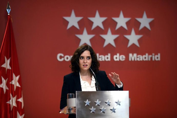 La presidenta de la Comunidad de Madrid, Isabel Díaz Ayuso