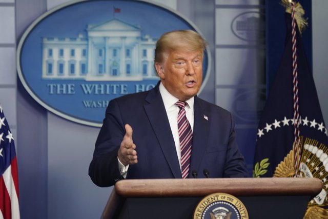 Trump ataca la votación por correo e insiste en que lo intenten "robar" las elecciones El presidente de los Estados Unidos, Donald Trump.