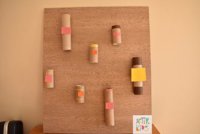 Tablero de puntería. Manualidades educativas para niños