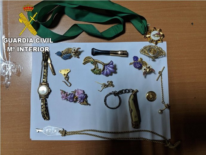 Efectos sustraídos en Torrijos.