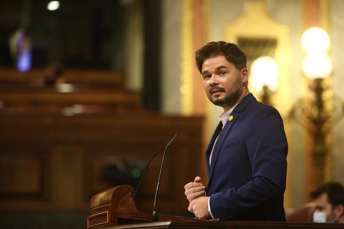 El portaveu d'ERC al Congrés, Gabriel Rufián. Madrid (Espanya), 21 d'octubre del 2020. 