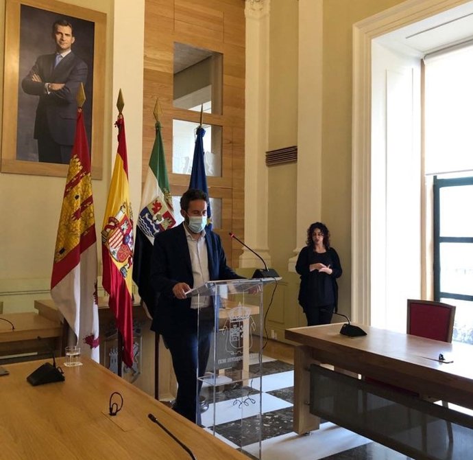 El portavoz del gobierno de Cáceres, Andrés Licerán