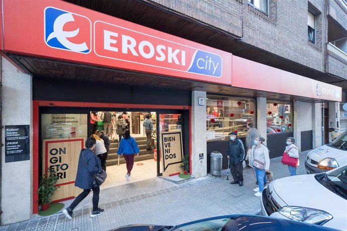 Un supermercado de Eroski.