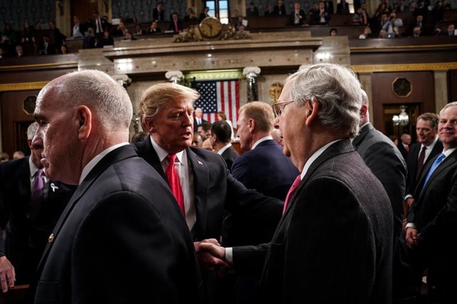 Donald Trump i el líder republicà al Senat, Mitch McConnell