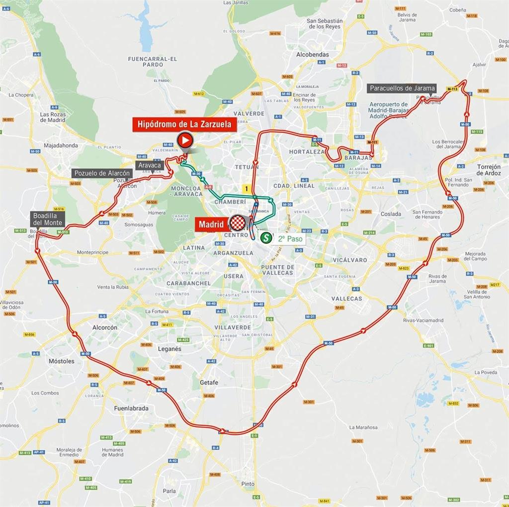 Modificada la última etapa de La Vuelta, con llegada a Madrid, que