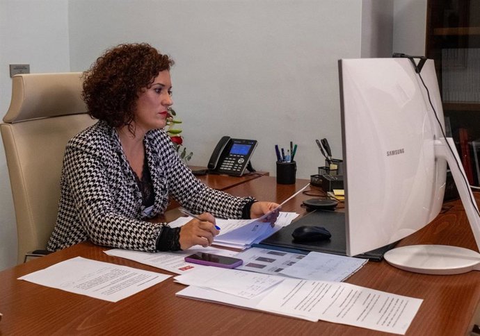 María Eugenia Limón, presidenta en funciones de la Diputación de Huelva tras la renuncia de Caraballo. 