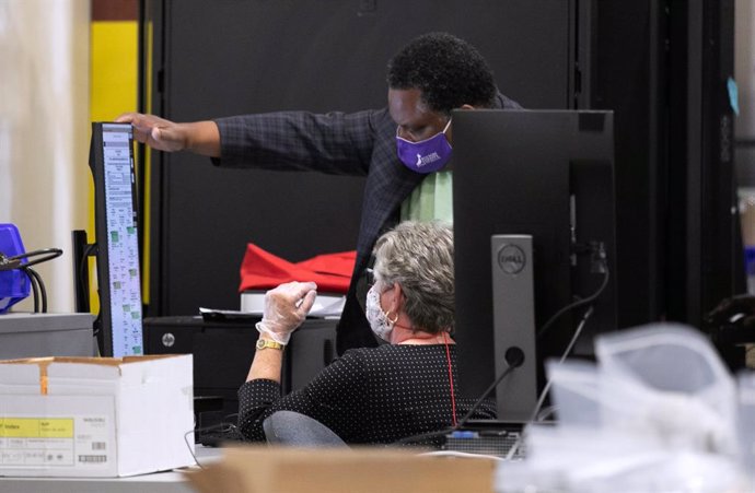 Recuento de votos en Atlanta, Georgia