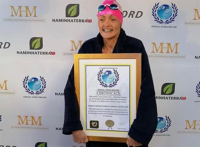 La nadadora portuguesa Mayra Santos