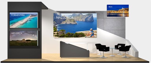 Stand virtual de Baleares en la edición telemática de la World Travel Market de Londres.
