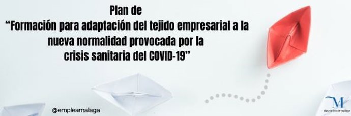 Cartel plan de formación para el tejido empresarial tras el COVID