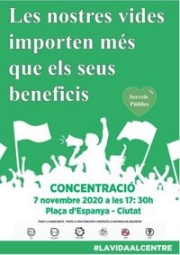 La Vida al Centre convoca una concentración en Palma para "que la reactivación económica se enfoque a la vida digna"