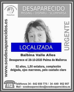Localizan a la mujer de 52 años desaparecida hace una semana en Palma.