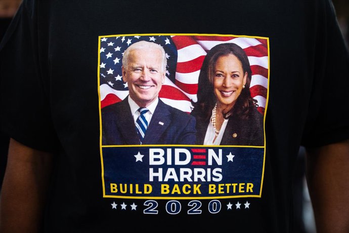 Una samarreta de la campanya de Joe Biden i Kamala Harris