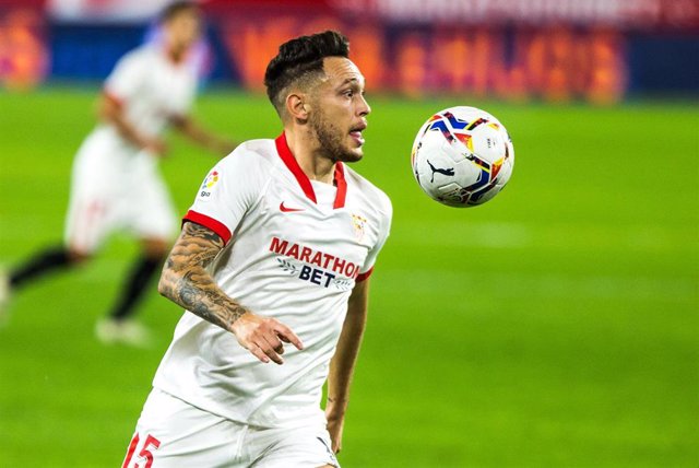 Lucas Ocampos durante el Sevilla-Osasuna