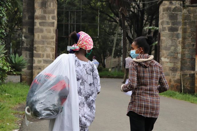 Asistencia a menores no acompañados recién llegados a Etiopía