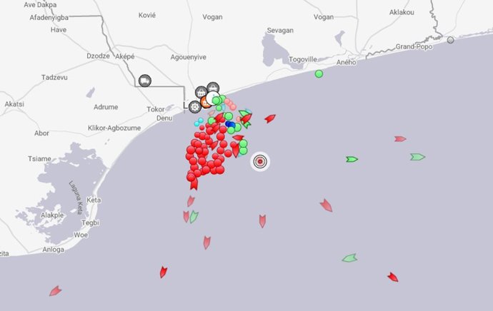 Posición del Torm Alexandra, petrolero supuestamente interceptado por piratas