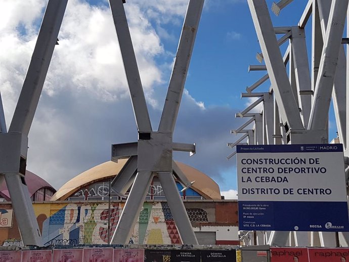 Obras del Polideportivo de la Cebada