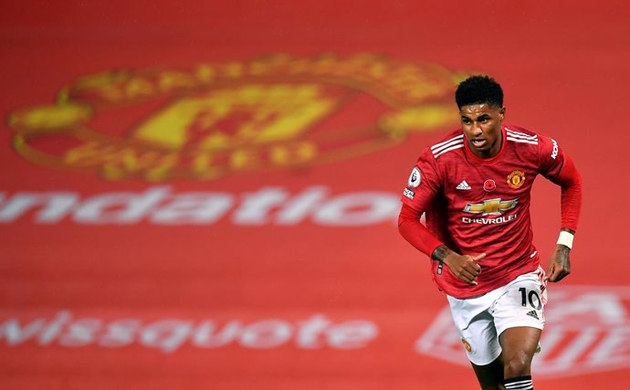 01 November 2020, England, Manchester: Manchester United's Marcus Rashford in action during the English Premier League soccer match between Manchester United and Arsenal at Old Trafford. Photo: Paul Ellis/PA Wire/dpa