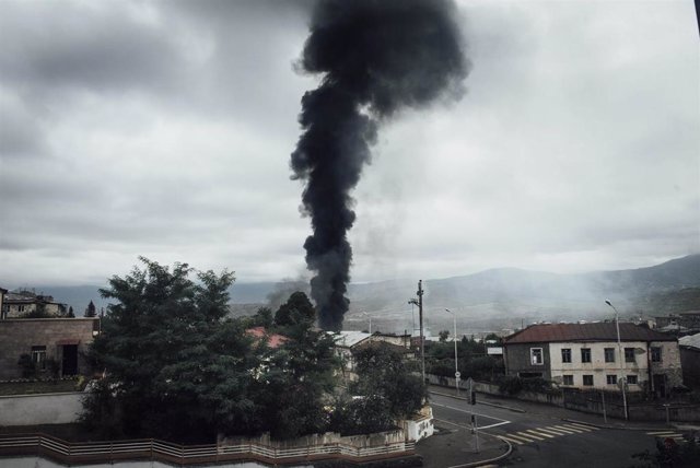 Recientes bombardeos en la región de Nagorno Karabaj con motivo del conflicto histórico por esta región entre Azerbaiyán y Armenia.