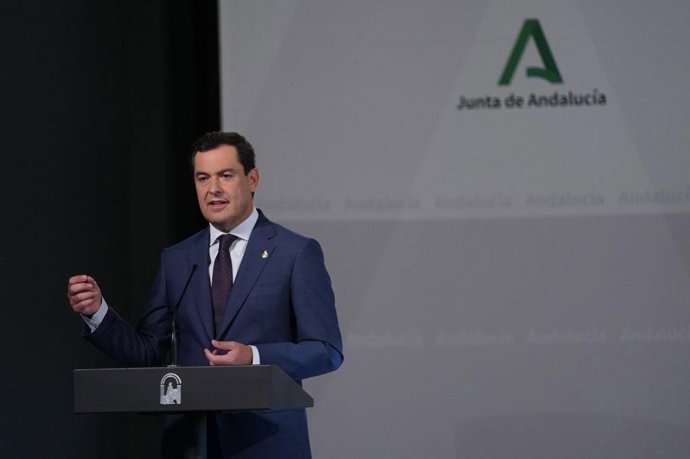 El presidente andaluz, Juanma Moreno