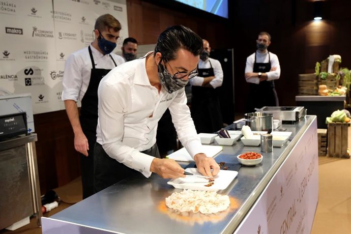 El chef Quique Dacosta, en la primera jornada de Mediterránea Gastrónoma