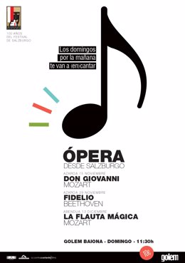 Cartel del ciclo 'Ópera desde Salzburgo' de Golem