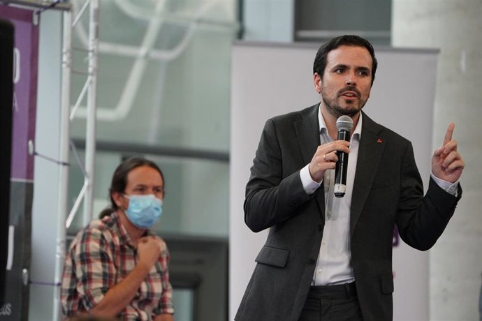 El coordinador general de IU y Ministro de Consumo, Alberto Garzón.