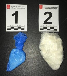 Droga incautada por la Policía Foral al detenido en Bera