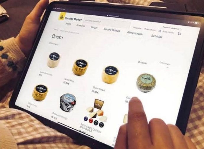 Imagen de la plataforma Correos Market para la venta online.