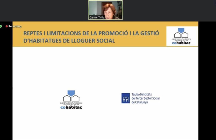 Carme Trilla presenta el informe de Cohabitac y el ICAB