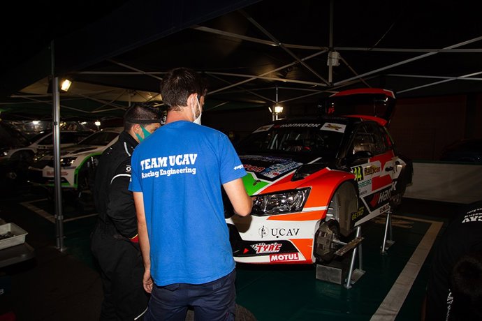 El equipo UCAV Racing Engineering en el Rallye La Nucía con Luis Vilariño.