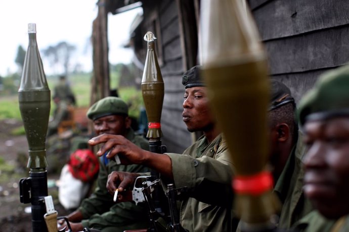 Militares congoleños