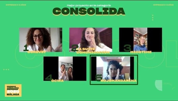 Check-In Scan y ROJOMandarina mejores iniciativas emprendedoras de Málaga