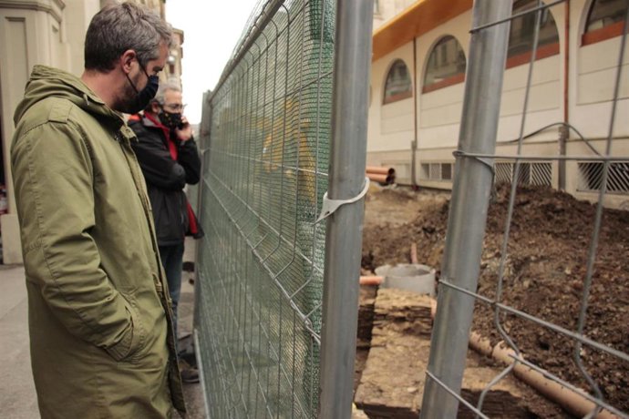 Restos hallados en obras de Lugo