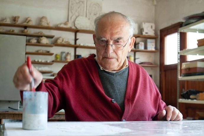 L'escultor Domnec Fita
