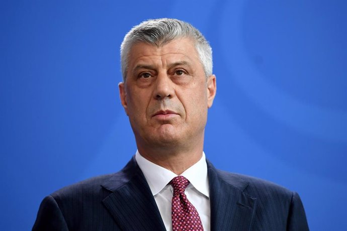 Hashim Thaci en una comparecencia en Berlín